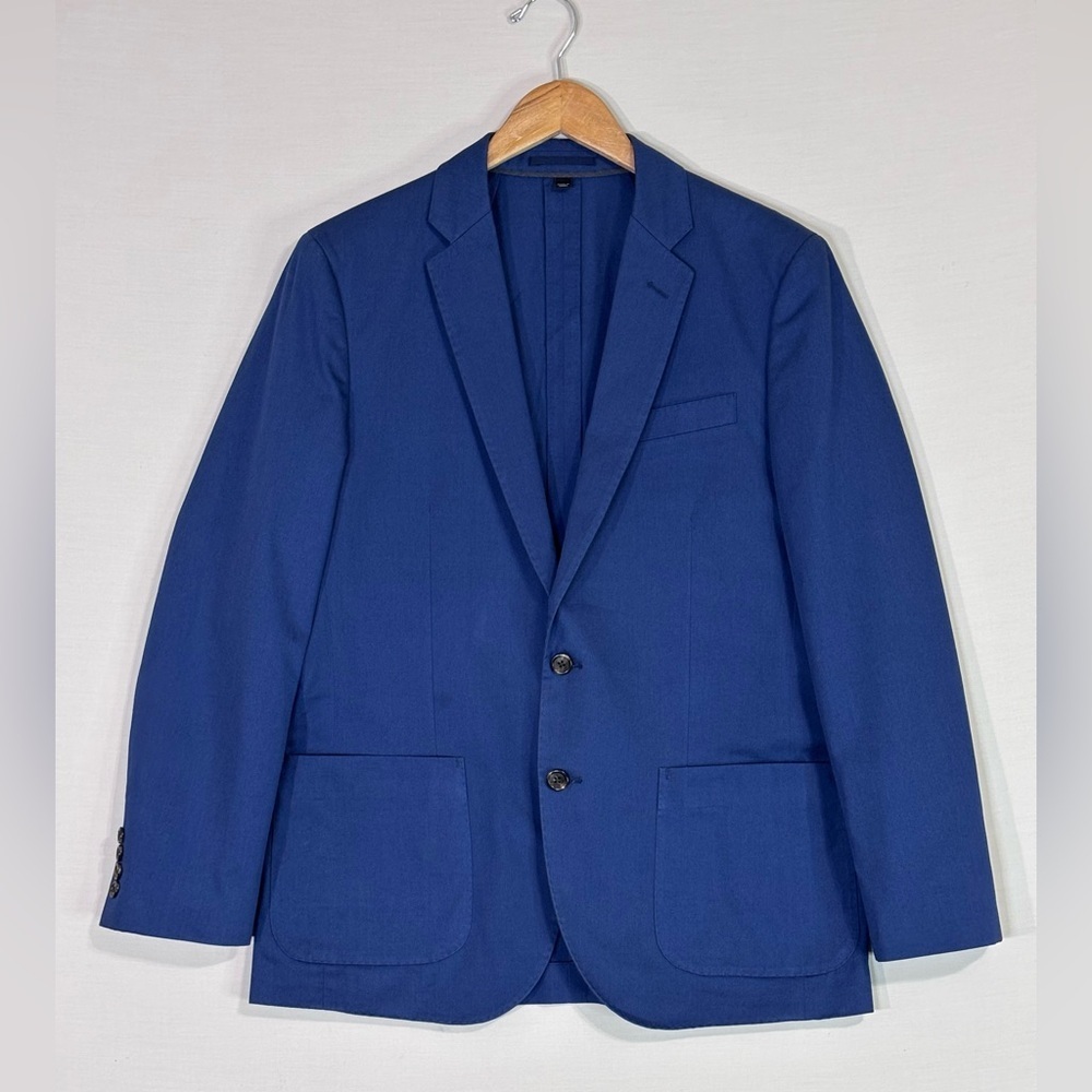 J.Crew Ludlow Blue Blazer Italian Fabric Tailored Structured Jacket